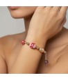 JUDIT | Red and Pink Refined Bracelet | Murano-Store