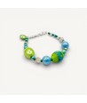 JUDIT | Pulsera verde y azul | Murano-Store