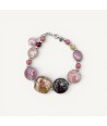 GAUDI' | Bracelet with pink pearls | Murano-Store