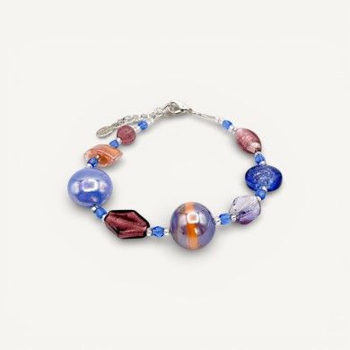 CAPRI | Joyería | Pulsera con perlas lilas | Murano-Store