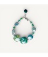 GAUDI' | Armband mit Aquamarinperlen | Murano-Store