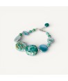 GAUDI' | Armband mit Aquamarinperlen | Murano-Store