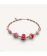 JUDIT | Collier avec perles roses | Murano-Store