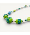 JUDIT | Collar de perlas verdes y azules | Murano-Store