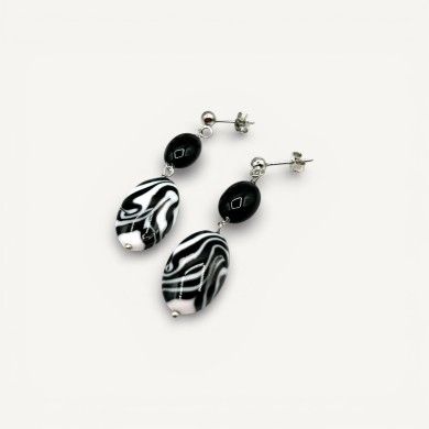 GAUGUIN | Black and white pearl pendants | Murano-Store