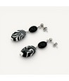 GAUGUIN | Black and white pearl pendants | Murano-Store