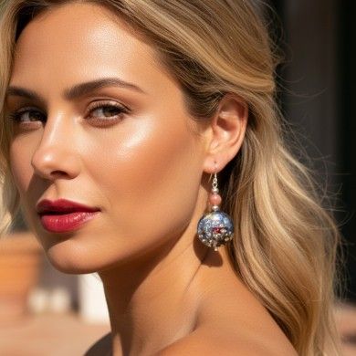 GAUDI' | Dicroico Effect Earrings | Murano-Store