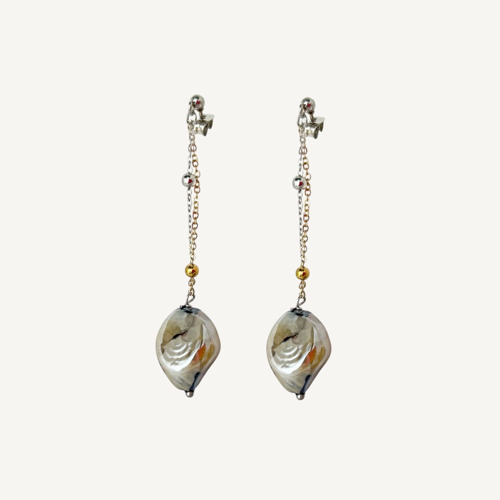 REMBRANDT | Adventurine Bead Earrings | Murano-Store