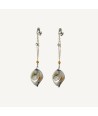 REMBRANDT | Boucles d'oreilles perles en aventurine | Murano-Store
