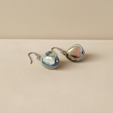 REMBRANDT | Adventurine Bead Earrings | Murano-Store