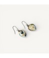 REMBRANDT | Boucles d'oreilles perles en aventurine | Murano-Store