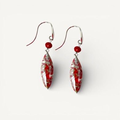 MONET | Orecchini con pendente Rosso | Murano-Store