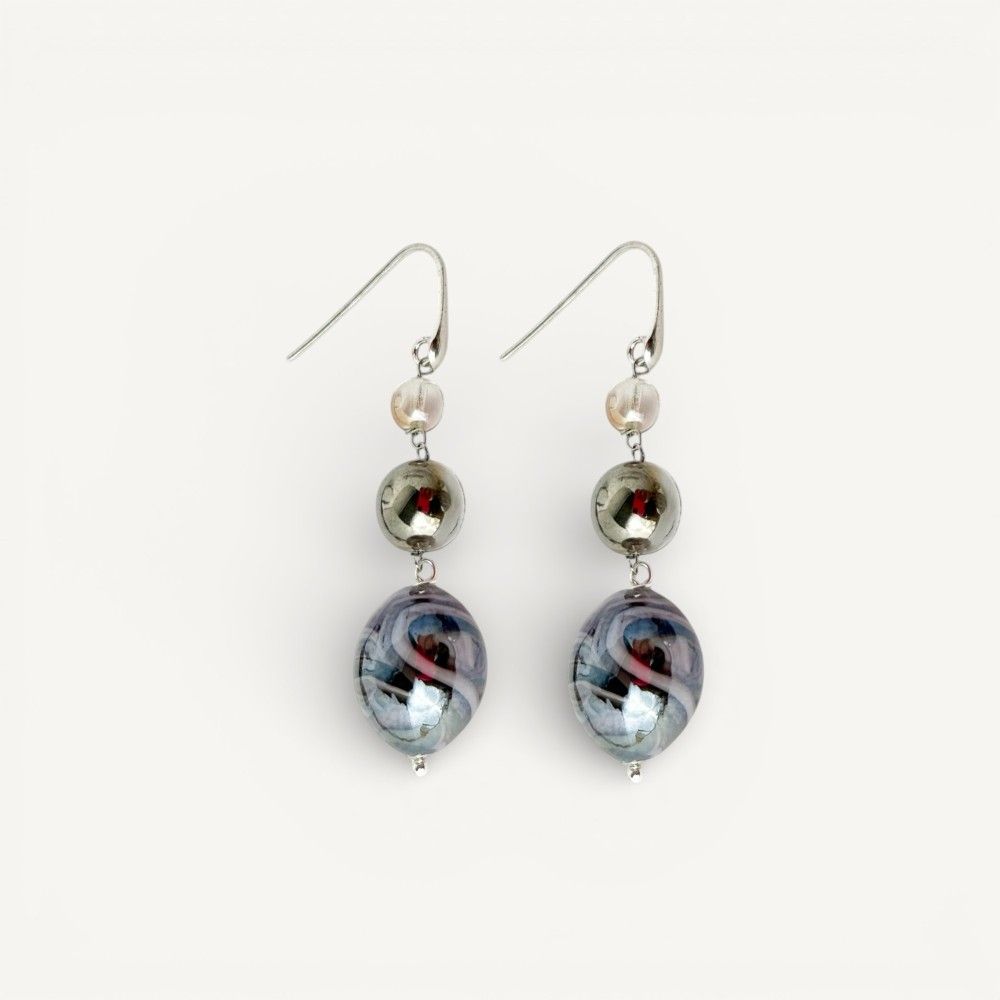 BOURGEOIS | Orecchini con pendente ametista | Murano-Store