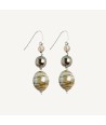 BOURGEOIS | Drop Earrings Beige | Murano-Store