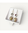 BOURGEOIS | Brincos de gota Bege | Murano-Store