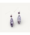 MONET | Brincos Pendentes Roxo | Murano-Store