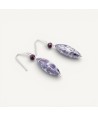 MONET | Brincos Pendentes Roxo | Murano-Store