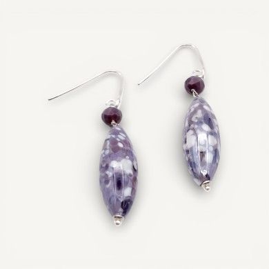 MONET | Pendientes Colgantes Púrpura | Murano-Store