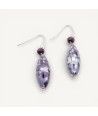 MONET | Purple Pendant Earrings | Murano-Store