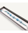 MONET | Pulsera con cuentas de Aguamarina | Murano-Store