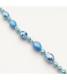 MONET | Bracelet with Aquamarine Beads | Murano-Store