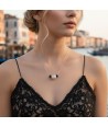 ASHLEY | Silber Halskette mit Glasperle | Murano-Store