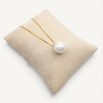 ASHLEY | Collar de plata con perla blanca | Murano-Store