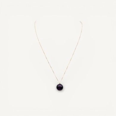 ASHLEY | Collar de plata con cuenta de cristal | Murano-Store