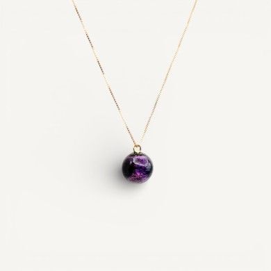 ASHLEY | Colar de prata com conta de vidro | Murano-Store