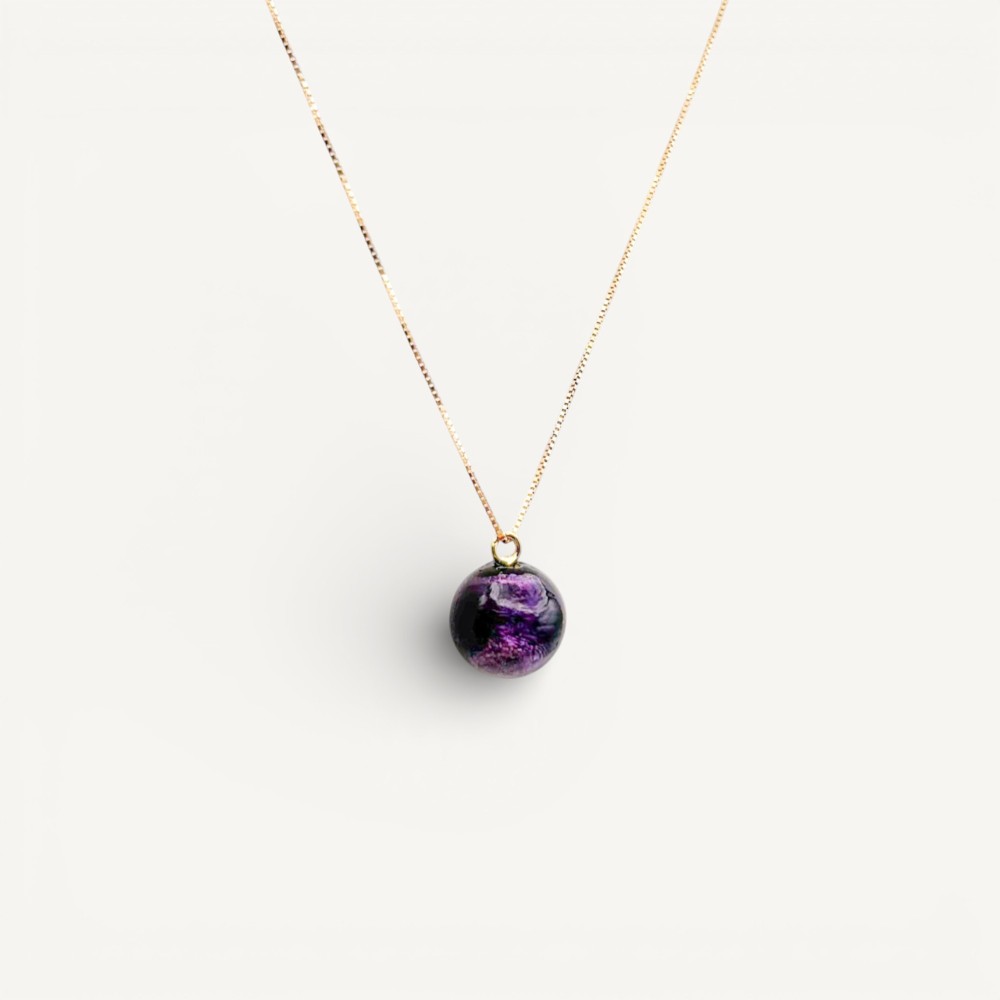ASHLEY | Collana in Argento con perla in vetro | Murano-Store