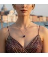 ASHLEY | Silber Halskette mit Glasperle | Murano-Store