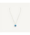 ASHLEY | Silver Necklace with Glass Bead | Murano-Store