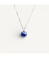 ASHLEY | Silver Necklace with Glass Bead | Murano-Store
