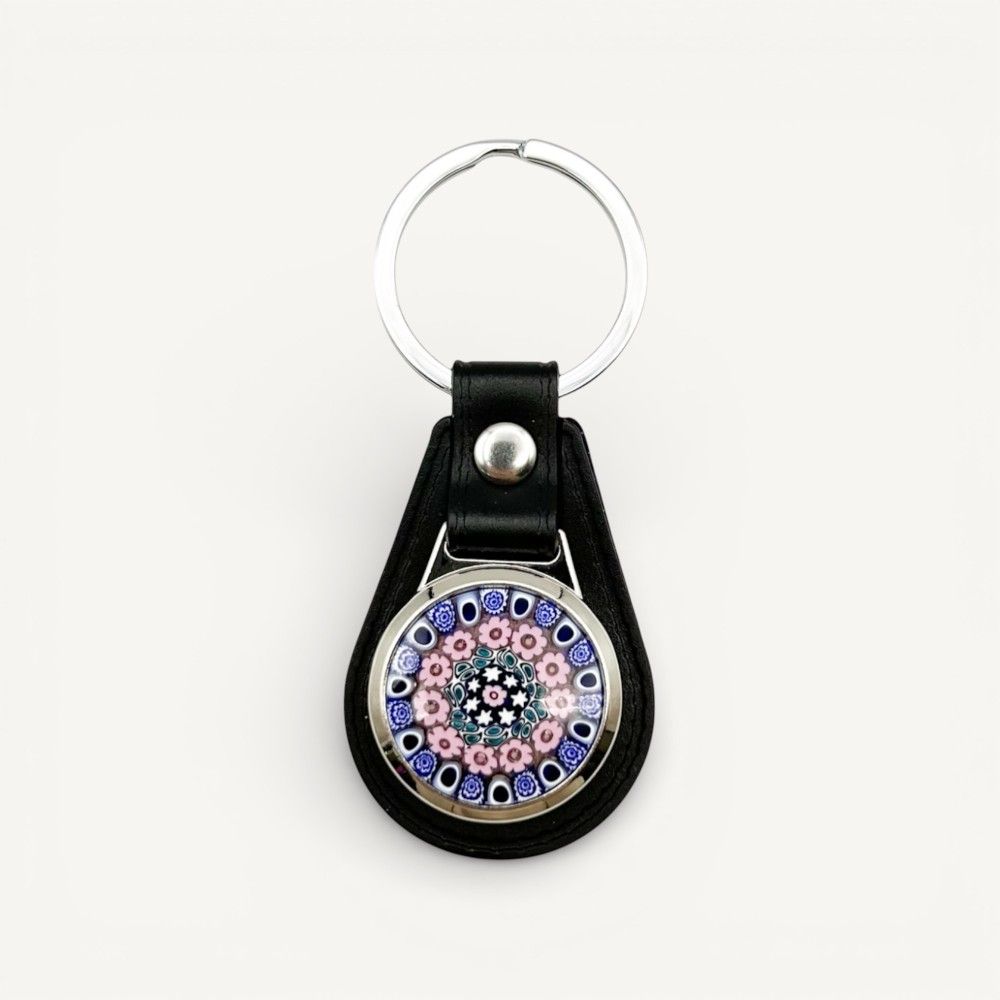 CRIS | Porta-chaves Millefiori Rosa e Azzurro | Murano-Store