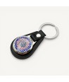 CRIS | Pink and Blue Millefiori Keychain | Murano-Store