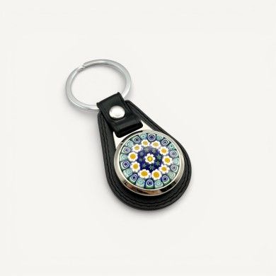 CRIS | Porte-clés avec fresques florales colorées | Murano-Store