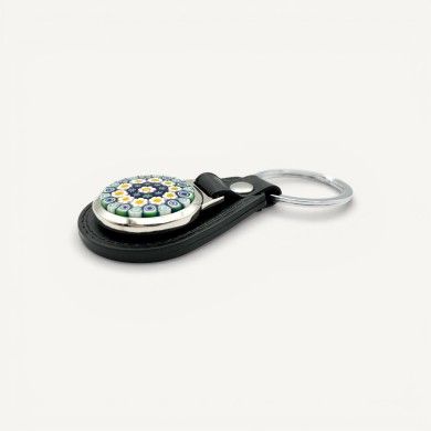 CRIS | Keychain with Colorful Floral Murrine | Murano-Store