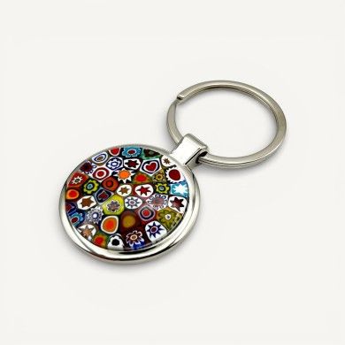 SOLE | Portachiavi acciaio con Murrina | Murano Store