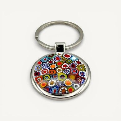 SOLE | Portachiavi acciaio con Murrina | Murano Store