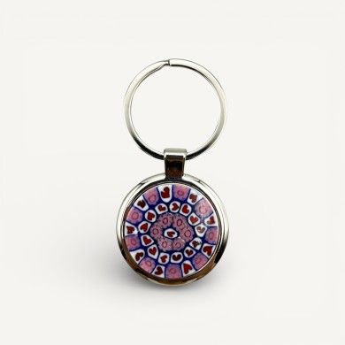 SOLE | Porte-clés avec Murrine rose | IDEE CADEAU | Murano Store