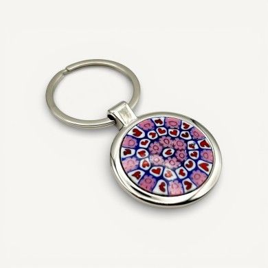 SOLE | Keychain with Pink Murrine | GIFT IDEA | Murano Store
