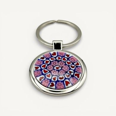 SOLE | Keychain with Pink Murrine | GIFT IDEA | Murano Store