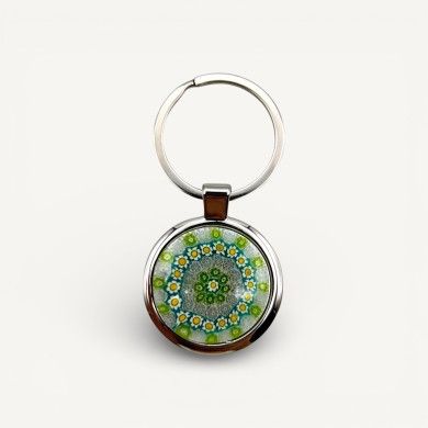 SOLE | Keychain with Green Murrine | GIFT IDEA | Murano Store