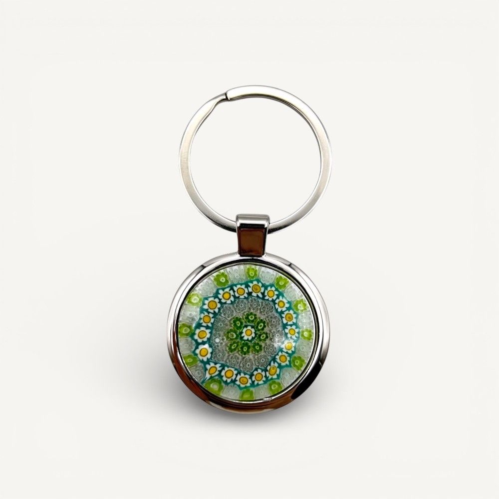 SOLE | Porte-clés en murrine verte | IDEE CADEAU | Murano Store