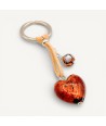HEART | Porta-chaves com pingente | Vidro Murano | Murano-Store