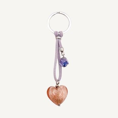 HEART | Keychain with Pendant | Murano Glass | Murano-Store