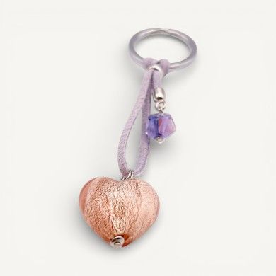 CUORE | Portachiavi con Ciondolo | Vetro Murano | Murano-Store