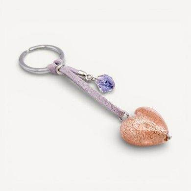 HEART | Keychain with Pendant | Murano Glass | Murano-Store