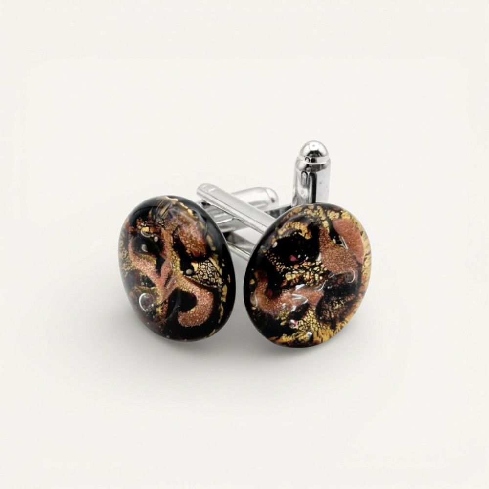 GIOVANNI | Gemelli da polso con Avventurina | Murano Store