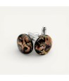GIOVANNI | Cufflinks with Avventurina | Murano Store